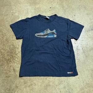 Y2K Navy Nike ID Graphic T-Shirt
